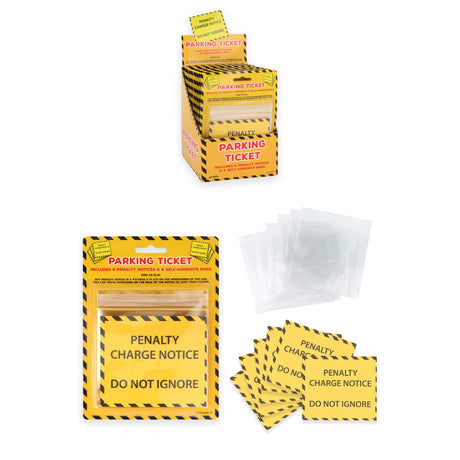 Fake Parking Tickets 6 Pack Quantities of 12 Wholesale