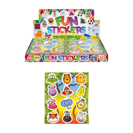 Colorful Jungle Stickers sticker sheet with detailed jungle creatures.