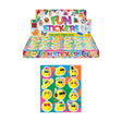 Colorful smiley face sticker sheet with fun designs for notebooks and planners.