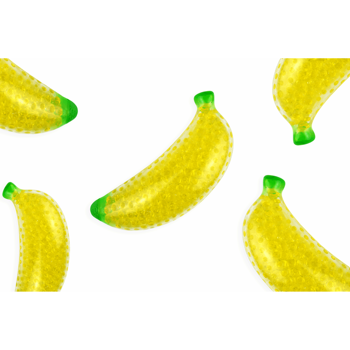 Banana Squeeze Toy with beads (14cm) quantities of 12 Wholesale