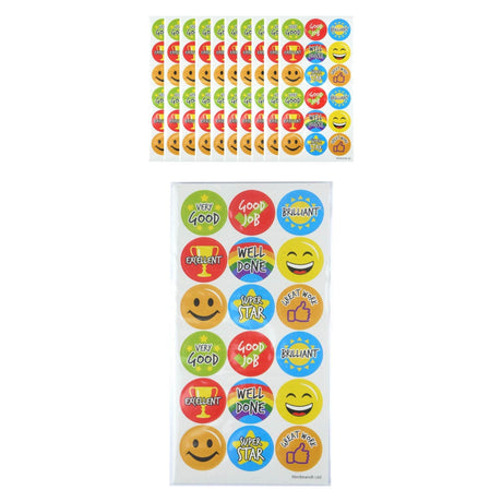 Teacher rewards large sticker sheets with 180 fun stickers for educators.