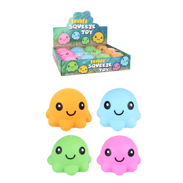 Sealife Octopus Squeeze Quantities of 12 Wholesale