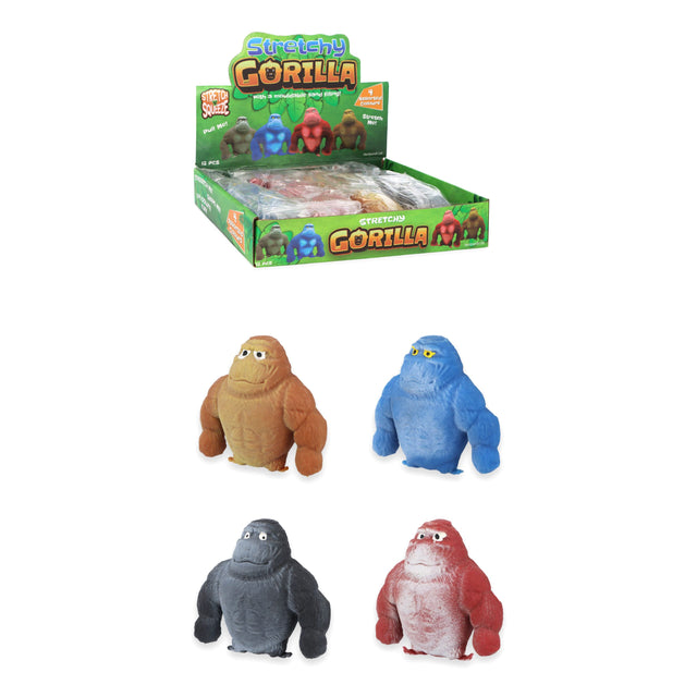 Mini Stretchy Gorilla Squeeze Toy (6.5cm) Quantities of 12 Wholesale