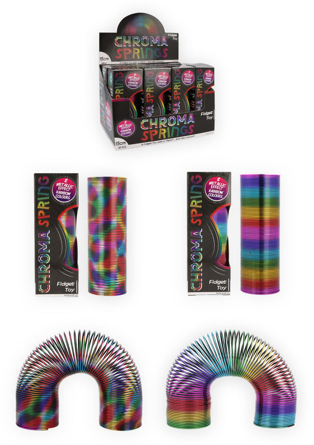 Metallic Spring (5.2cm x 5.2cm x 15cm, 68g) Quantities of 12 Wholesale