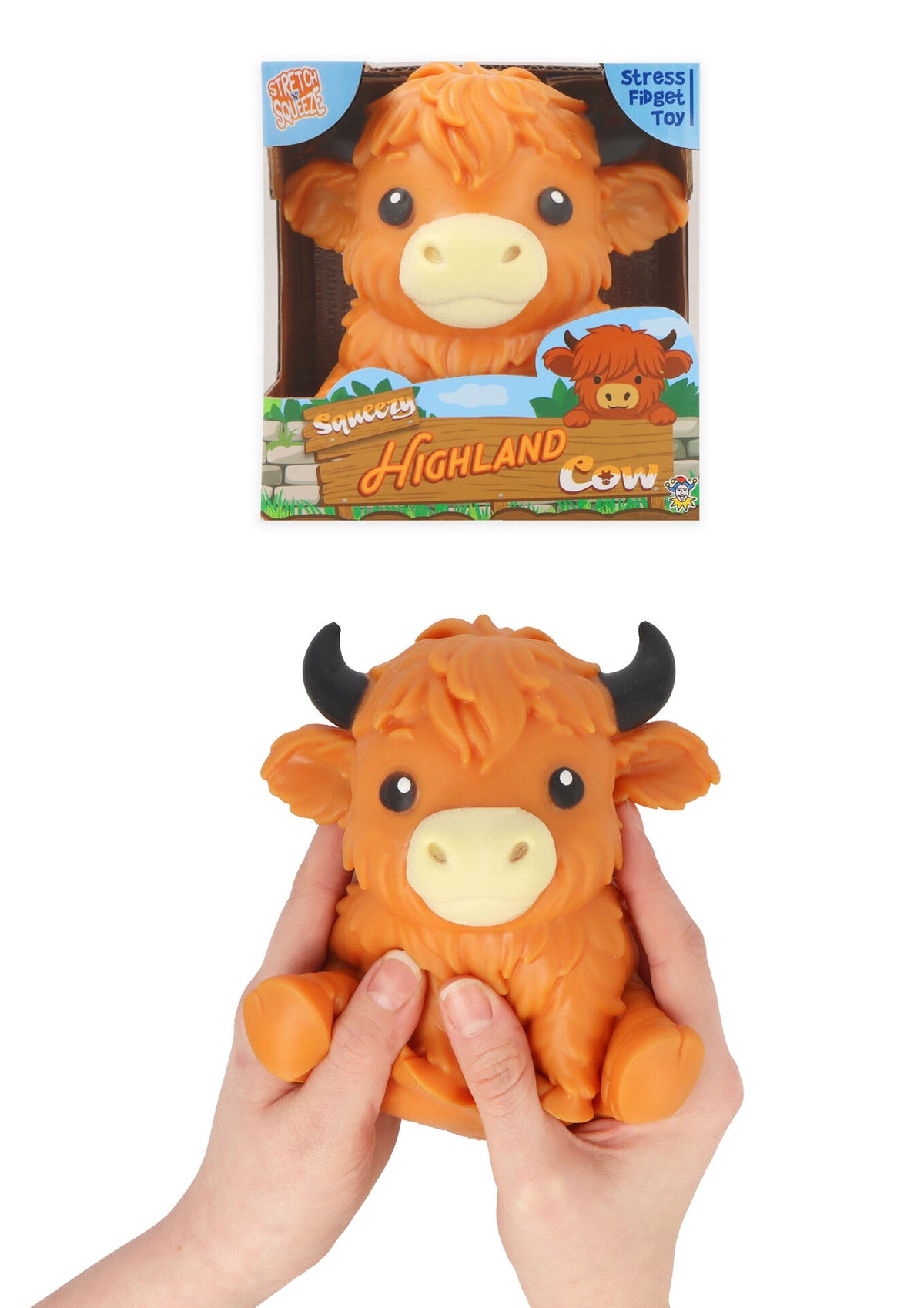 Jumbo Squeeze Highland Cow Quantities of 6