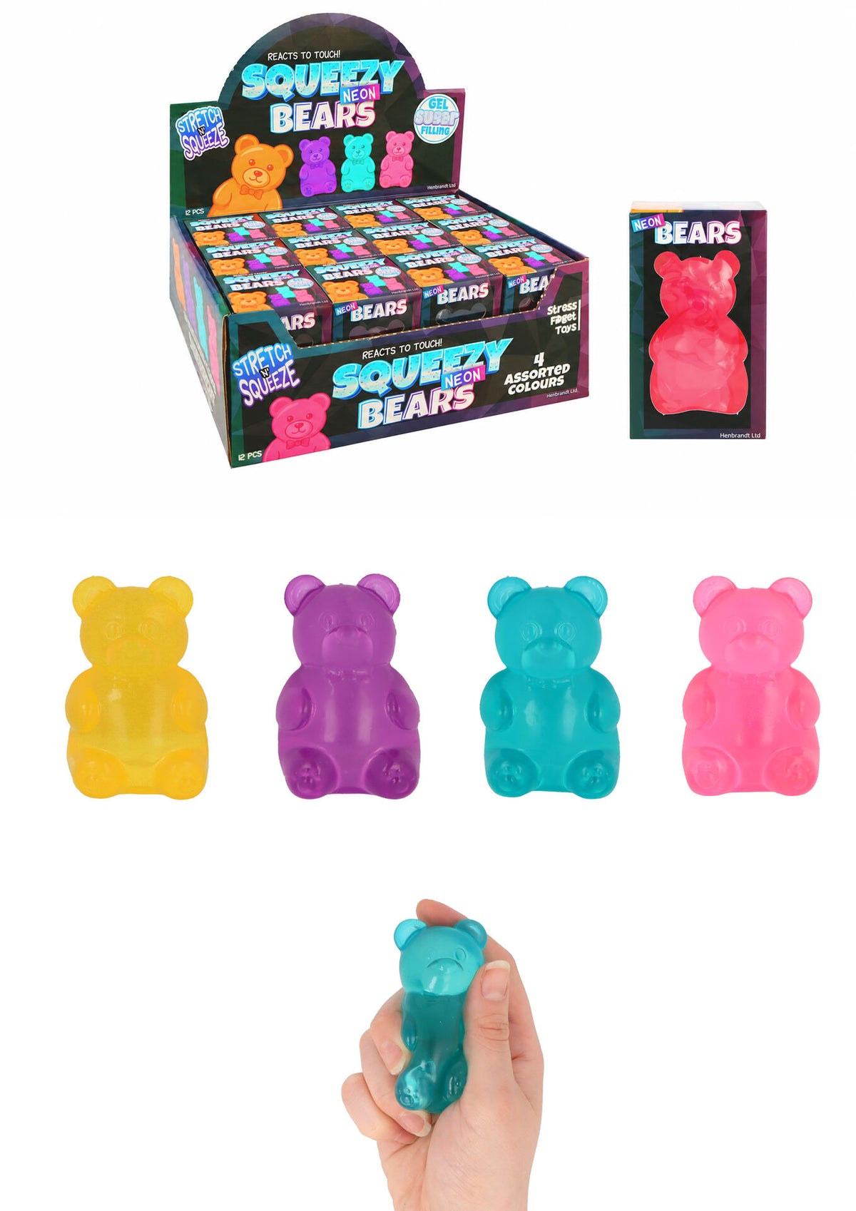 Squeeze Bear with Maltose Filling Quantities of 12