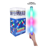 Multi Colour LED Foam Glow Sticks, 48cm, vibrant party lights.