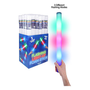 Multi Colour LED Foam Glow Sticks (48cm x 4cm) Wholesale