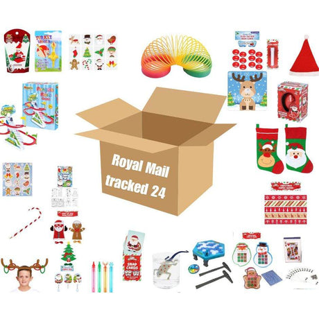 TC Toys Ultimate 30 item Christmas bundle with crafts, toys, games, and stocking stuffers.