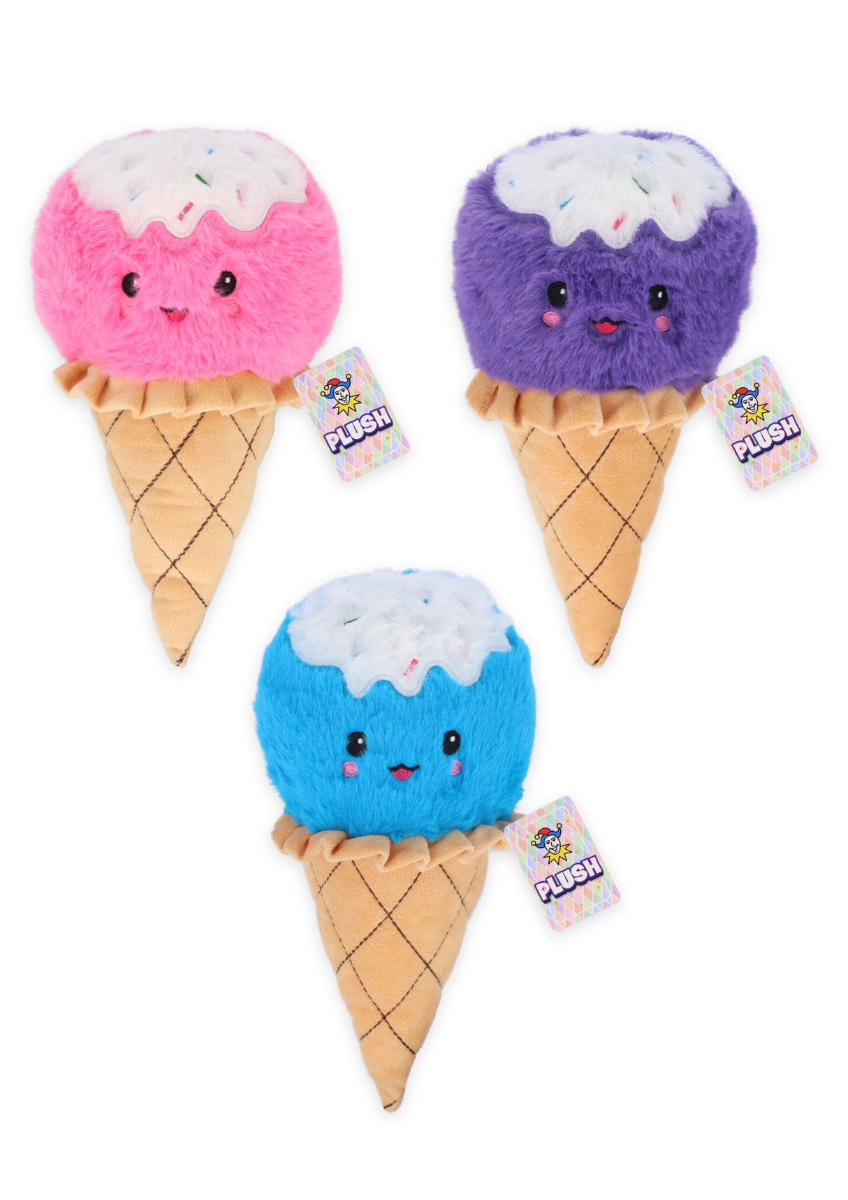 Ice Cream Plushies 25cm Quantities of 12