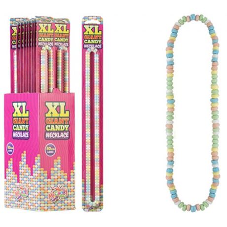 80cm Extra Large Candy Necklace Quantities of 24 Wholesale