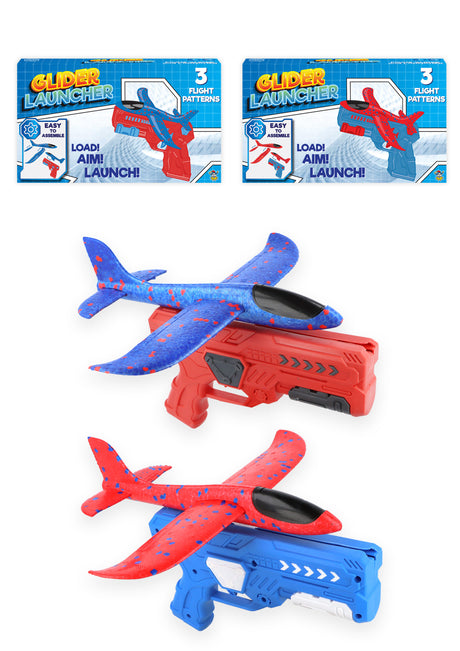 Flying Plane Foam Gliders with Launcher (23cm) Wholesale