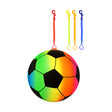 PVC Rainbow Football (23cm) with Hook and Spiral Keychain Wholesale