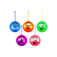 Scented Fruits smile face ball 23cm with keychain, various colors, uninflated.