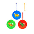 PVC Dinosaur Balls with keychain - (25cm) Quantities of 24 Wholesale