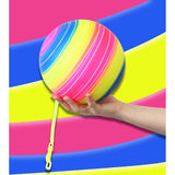 PVC Neon Swirl Ball (25cm) with Spiral Keychain Quantities of 24 Wholesale