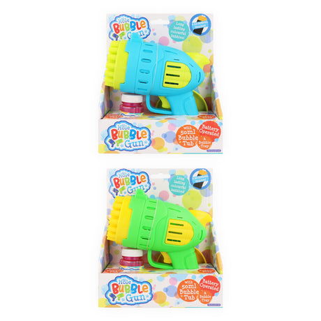 32-Hole Battery Operated Bubble Gun (50ml) Quantities of 24 Wholesale