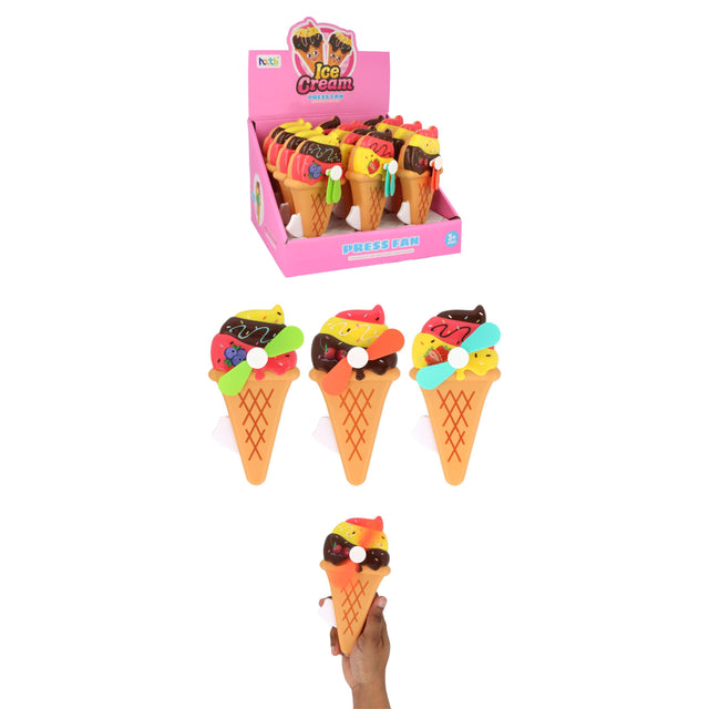 Ice Cream Manual Hand Fan Wholesale