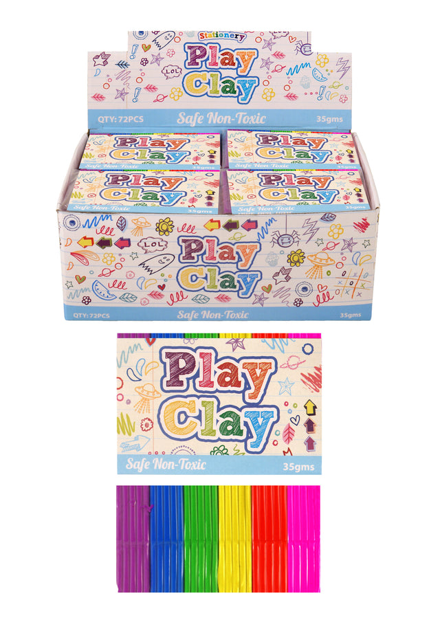 Play Clay Quantities of 72 Wholesale