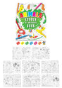 Mini Animal Colour By Numbers Colouring Book with numbered animal illustrations.