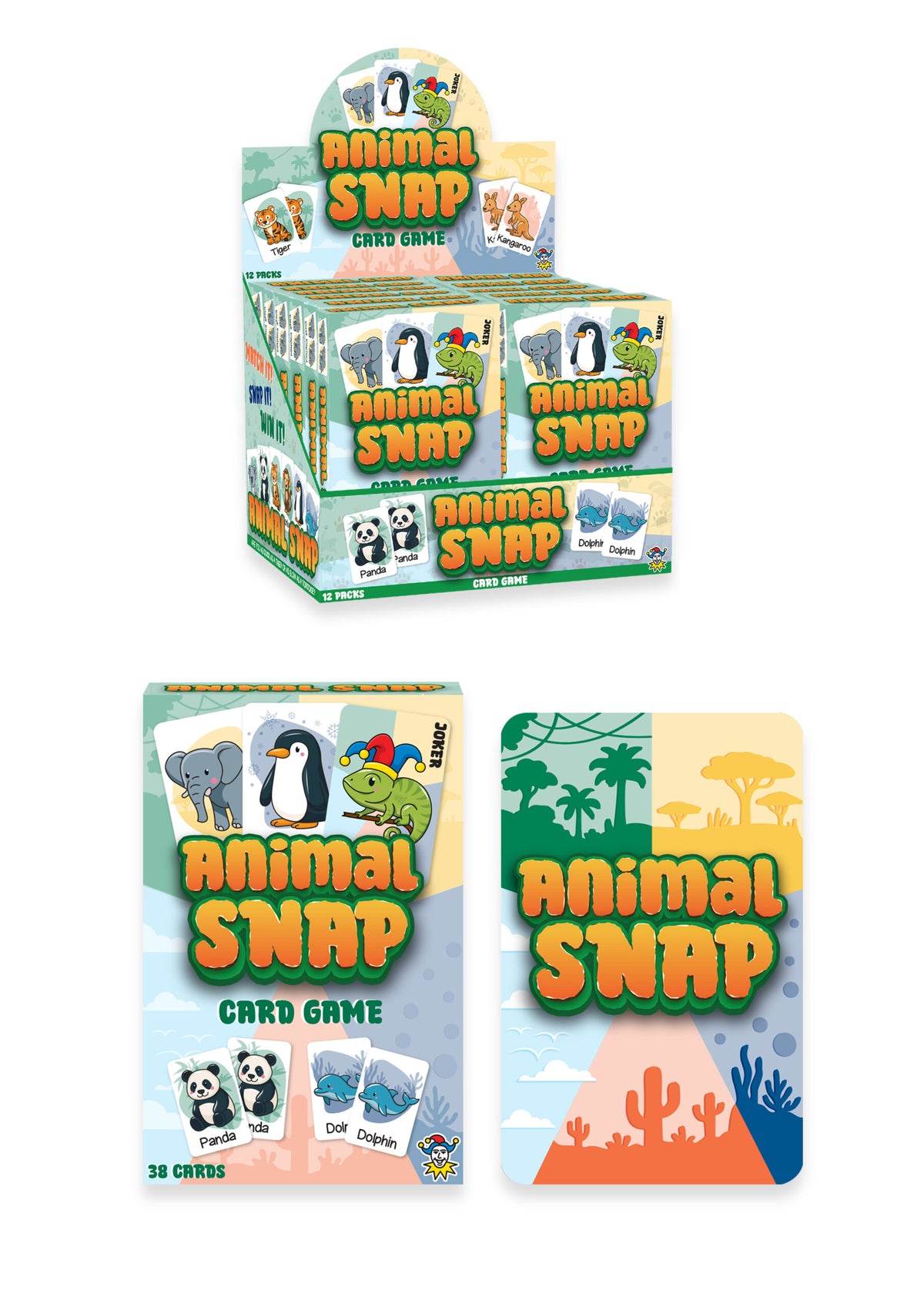 Animal Snap Game Game Quantities of 12