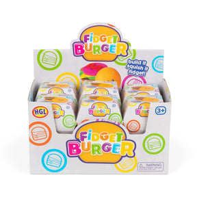 Fidget Burger Quantities of 12 Wholesale