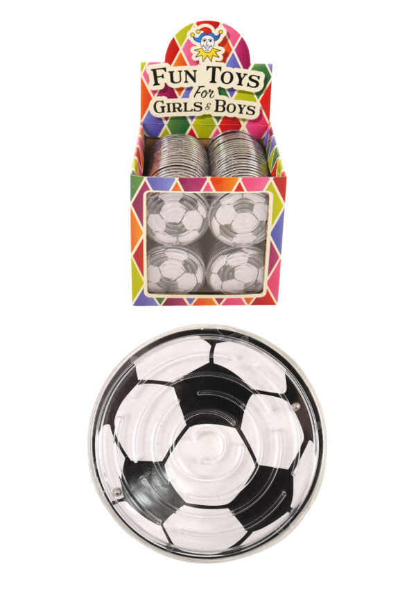 Football Maze game, football-themed toy for kids, fun and strategy challenge.