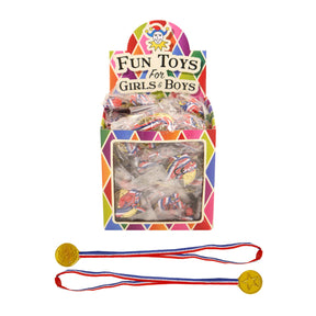 Gold Winner Medals (3.5cm) with 70cm Neck Cord (Pack of 120) Wholesale