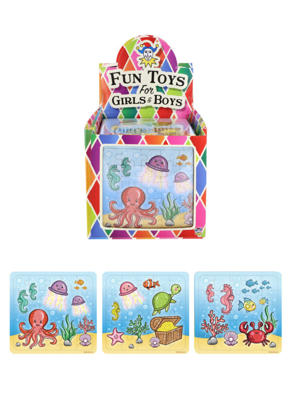 Sealife Jigsaw Puzzle with colorful ocean creatures and underwater theme.