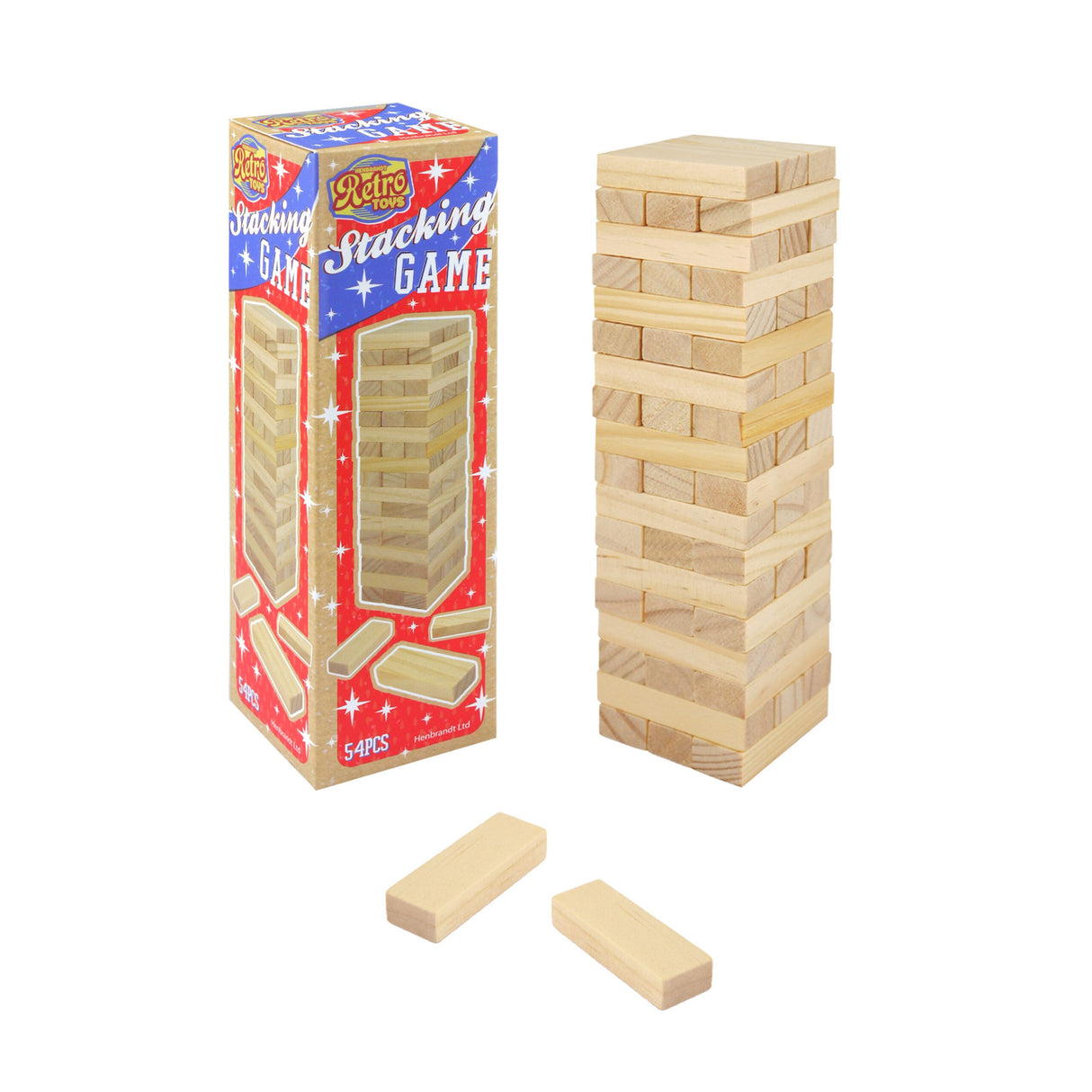Wooden Stacking Game with 54pcs (18cm) Quantities of 6