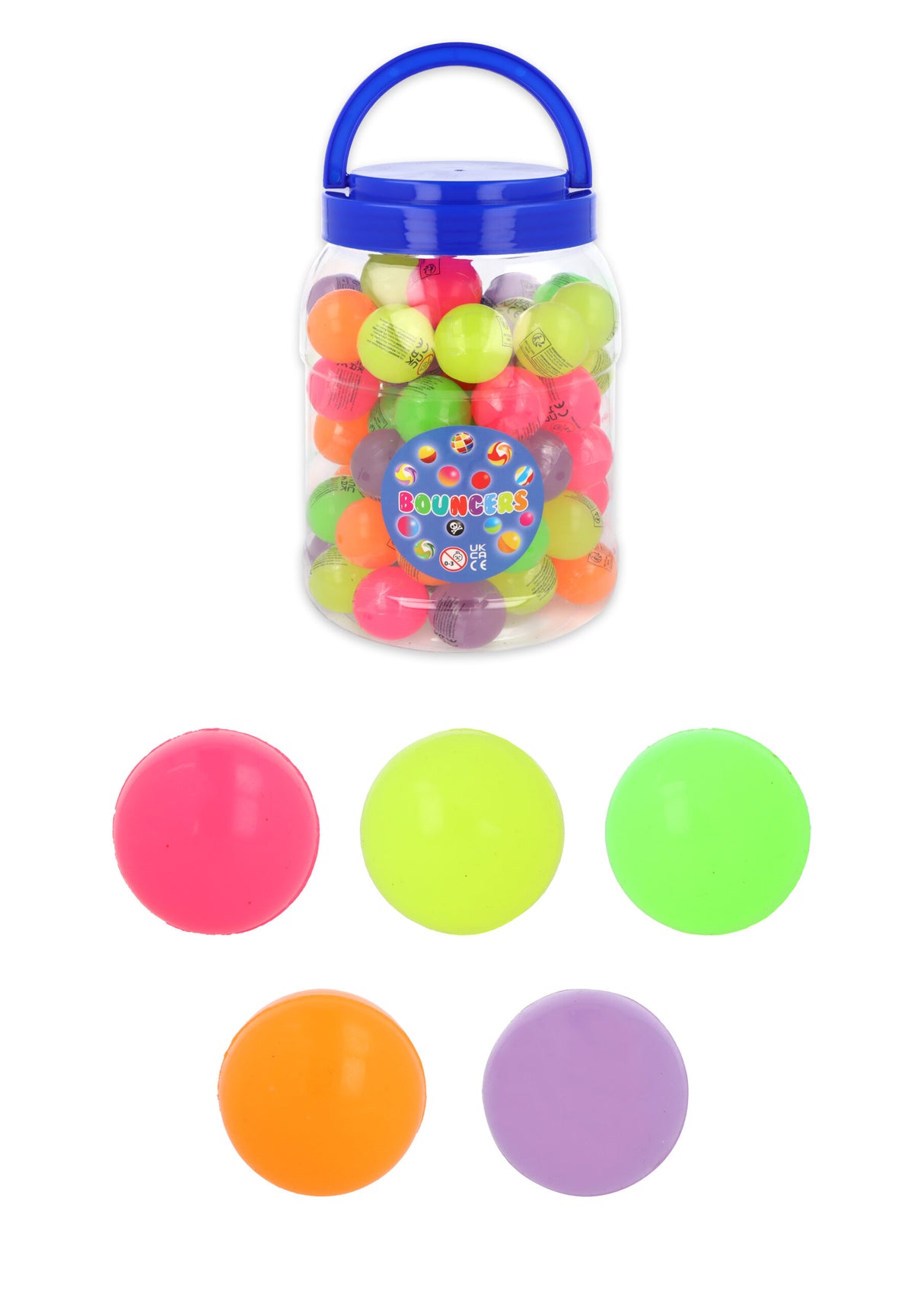 Glow in the Dark Bouncy Balls / Jet Balls (3.3cm) Quantities of 72