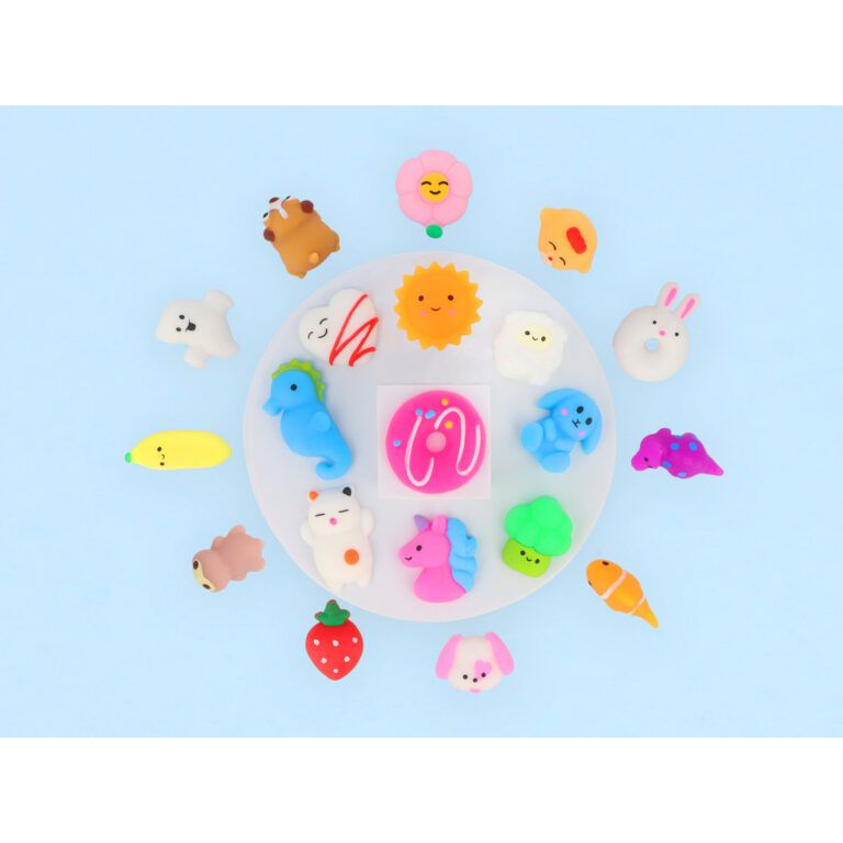 Bucket of 100 Squishies Quantities of 12 Wholesale