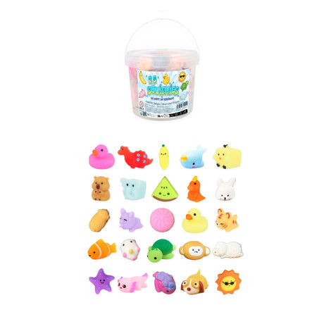 Bucket of 25 Mini Squish Quantities of 4 Wholesale