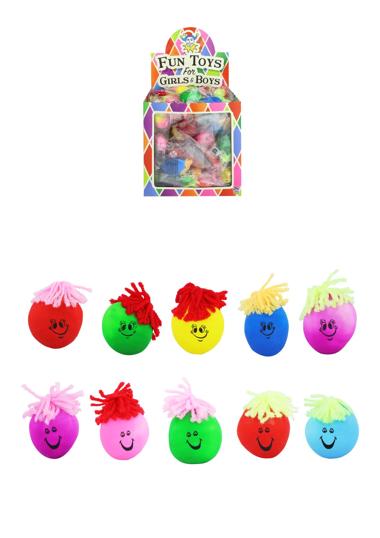 Moody Squeeze Faces (3-4cm) Quantities of 84