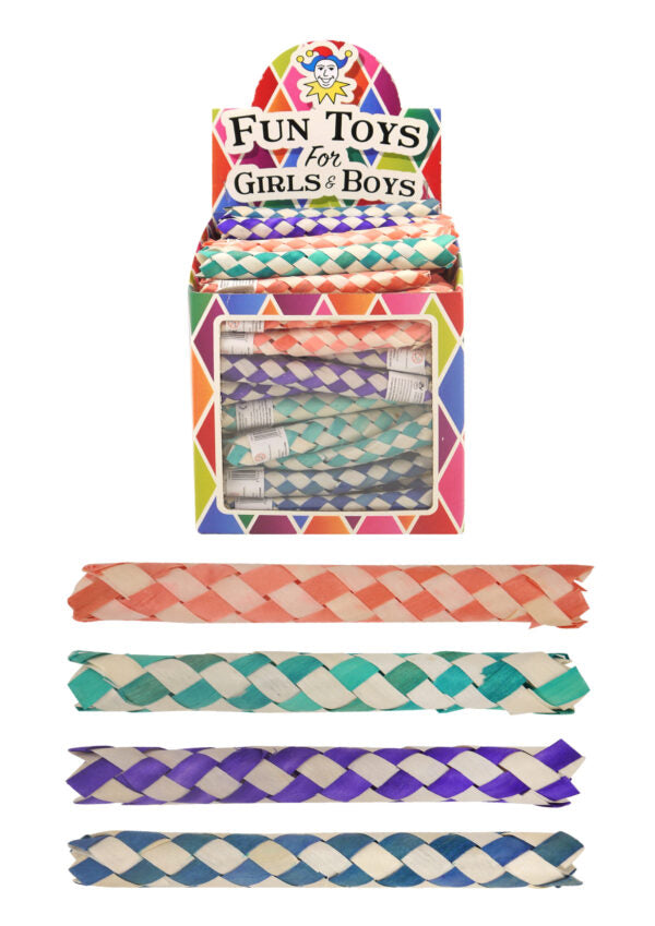 Finger Trap 14cm in colorful packaging for pranking fun.