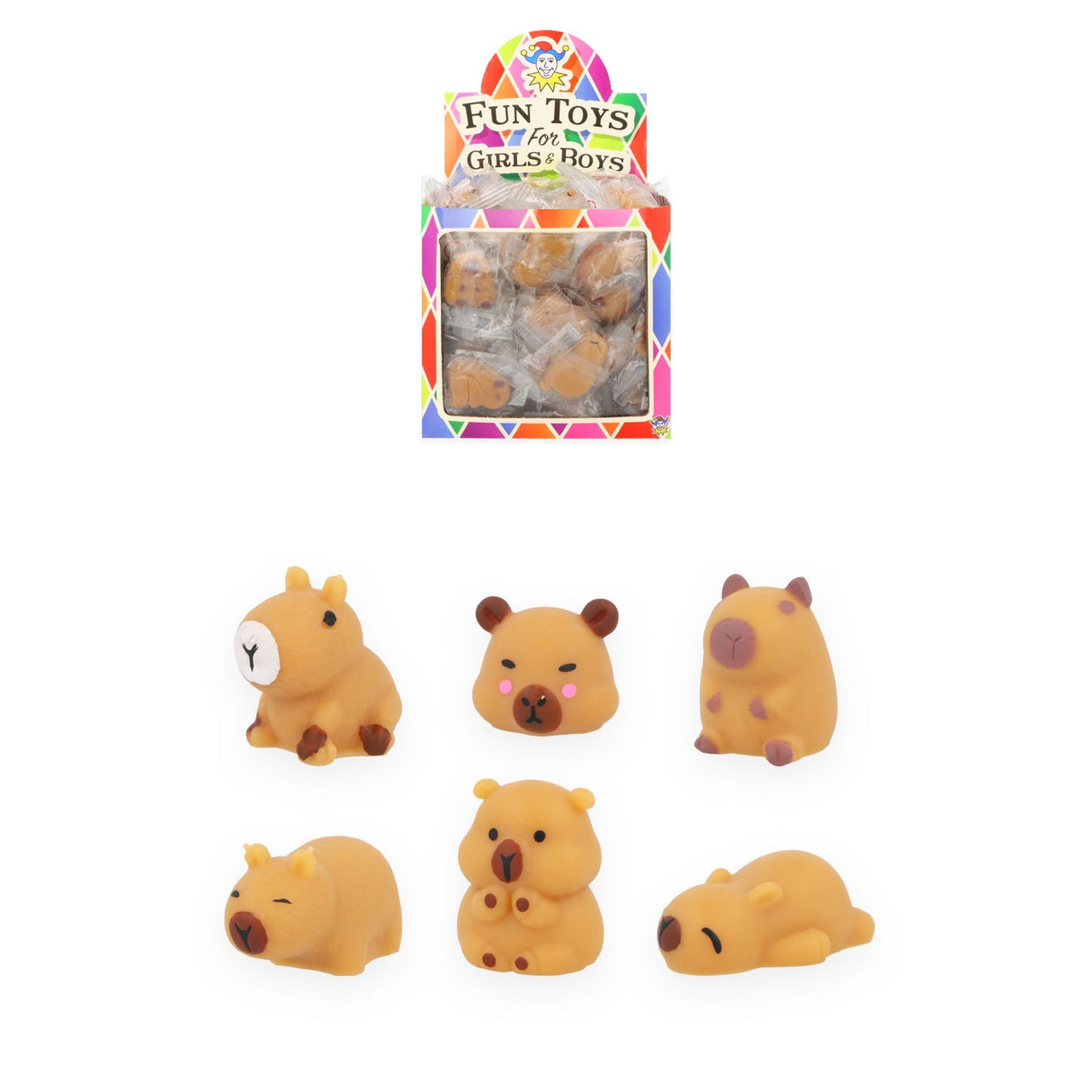 Mini 4cm Capybara Squish Quantities of 96