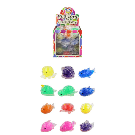 Mini Sea Animal Squishies with Beads (5cm) Wholesale