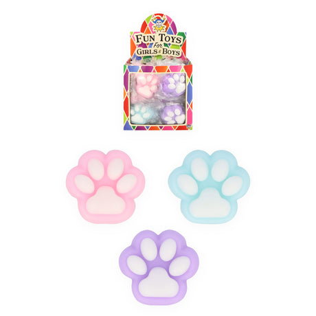 Small Cat Paw Squishy Toys in quantities of 42 Wholesale