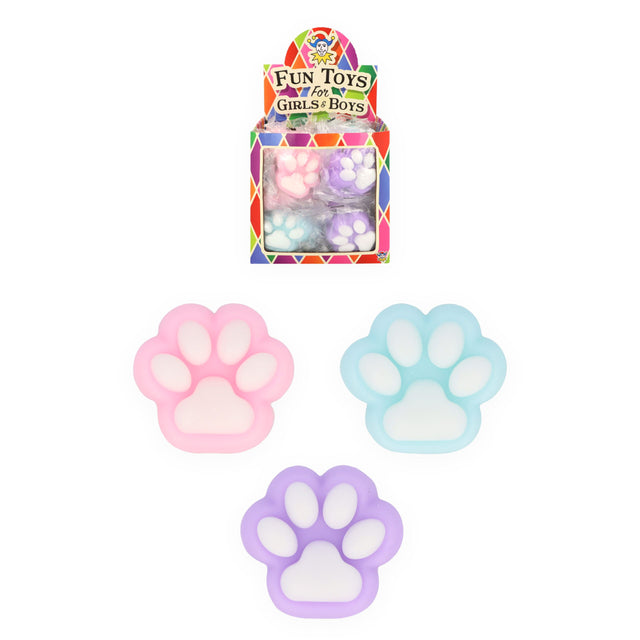 Small Cat Paw Squishy Toys in quantities of 42 Wholesale