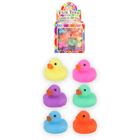 Mini Neon Duck Squishies (3.5cm) quantities of 72 Wholesale