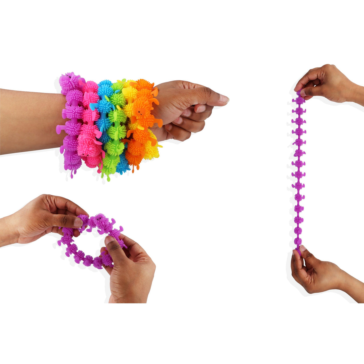 Caterpillar Bracelet (26cm x 3cm) Quantities of 48 Wholesale