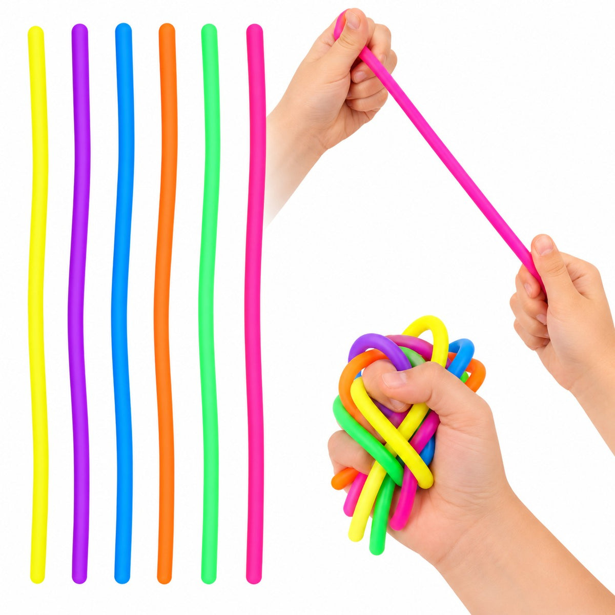 6 Pack of Elastic Noodles 24cm Quantities of 12