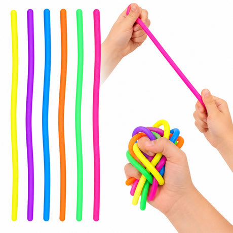 6 Pack of Elastic Noodles 24cm Quantities of 12 Wholesale