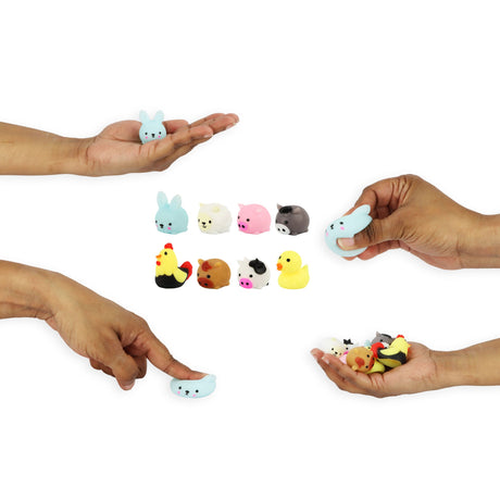 Mini Farm Animal Squishies quantities of 96 Wholesale