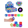 Neon Flashing Dice (3.7cm) Quantities of 12 Wholesale