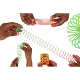 Mini Rainbow Springs with Smiling Faces (3.5cm) Packs of 6 Wholesale