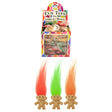 Troll with Hair toy with colorful hair, 3.5cm tall, playful expression.