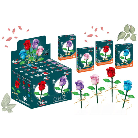 Flower Block Set Roses Large Quantities of 8 Wholesale