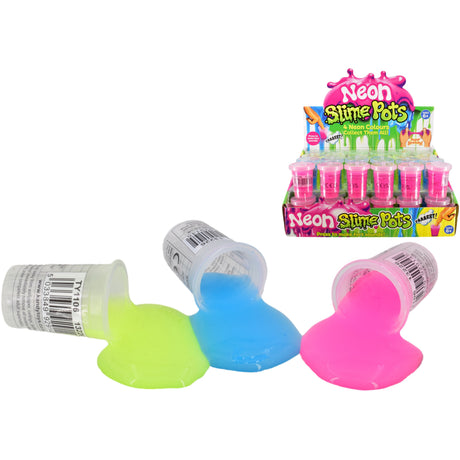 Neon Slime 10g pots Quantities of 48 Wholesale