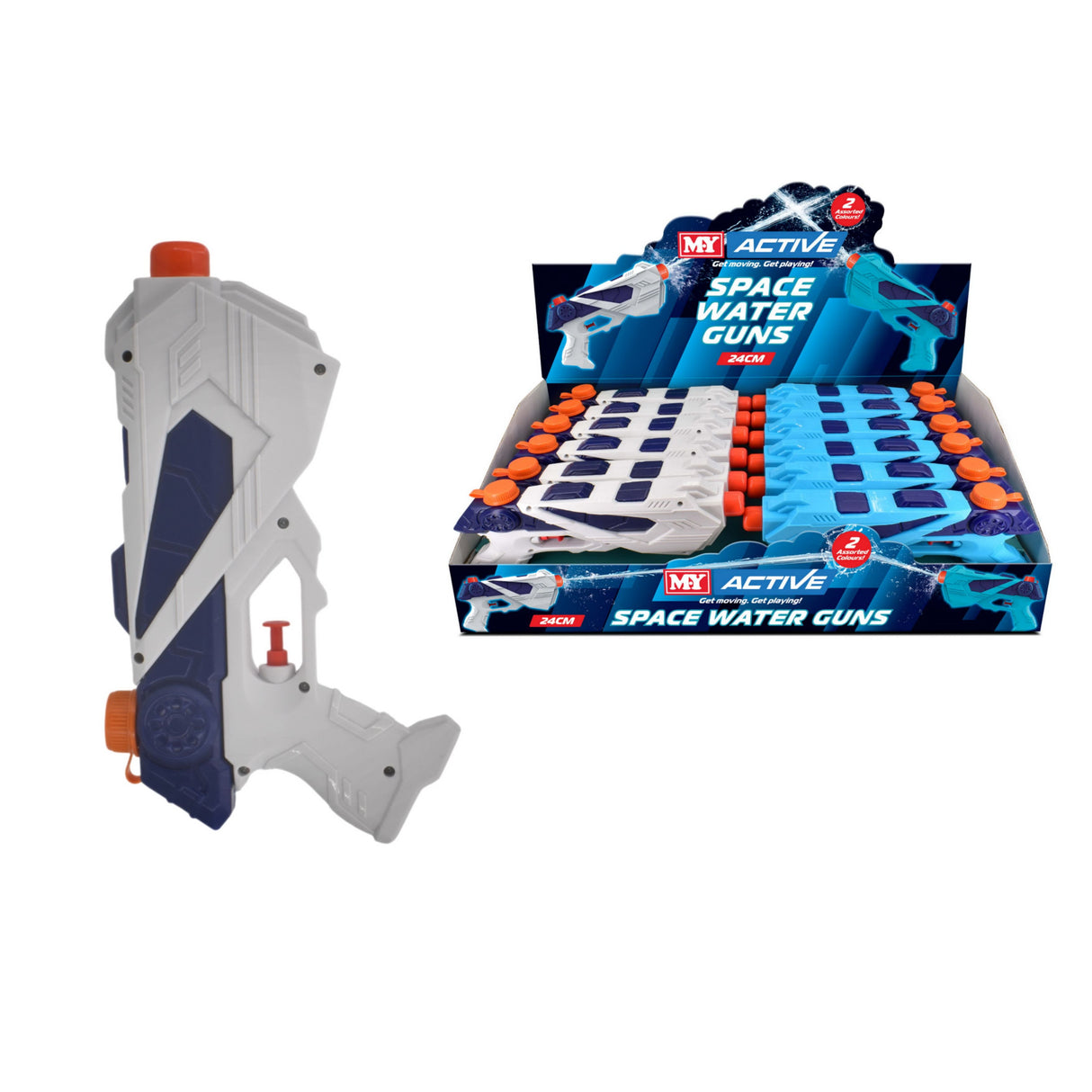 24cm Space Water Gun Quantities of 12 Wholesale